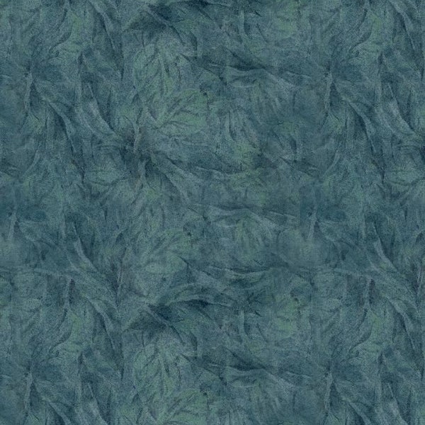 Garden Gate Roosters Feather Texture Teal 39817 444, Susan Winget for Wilmington Prints, 100% Quality Quilting Cotton, Fabric By The Yard