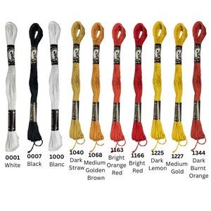 6 Strand Cotton Embroidery Floss, Finca Mouline, Presencia Floss, Colonial Needle Company, Egyptian Cotton, Hand Stitch Floss, Cross Stitch