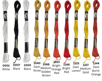 6 Strand Cotton Embroidery Floss, Finca Mouline, Presencia Floss, Colonial Needle Company, Egyptian Cotton, Hand Stitch Floss, Cross Stitch