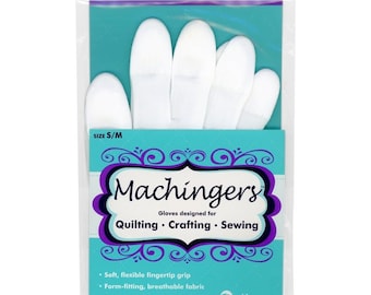 Quilters Touch, Machingers Gloves, Quilting Gloves, Small/Medium Gloves, Quilting Accessories, Quilting Notions, Sewing Notions