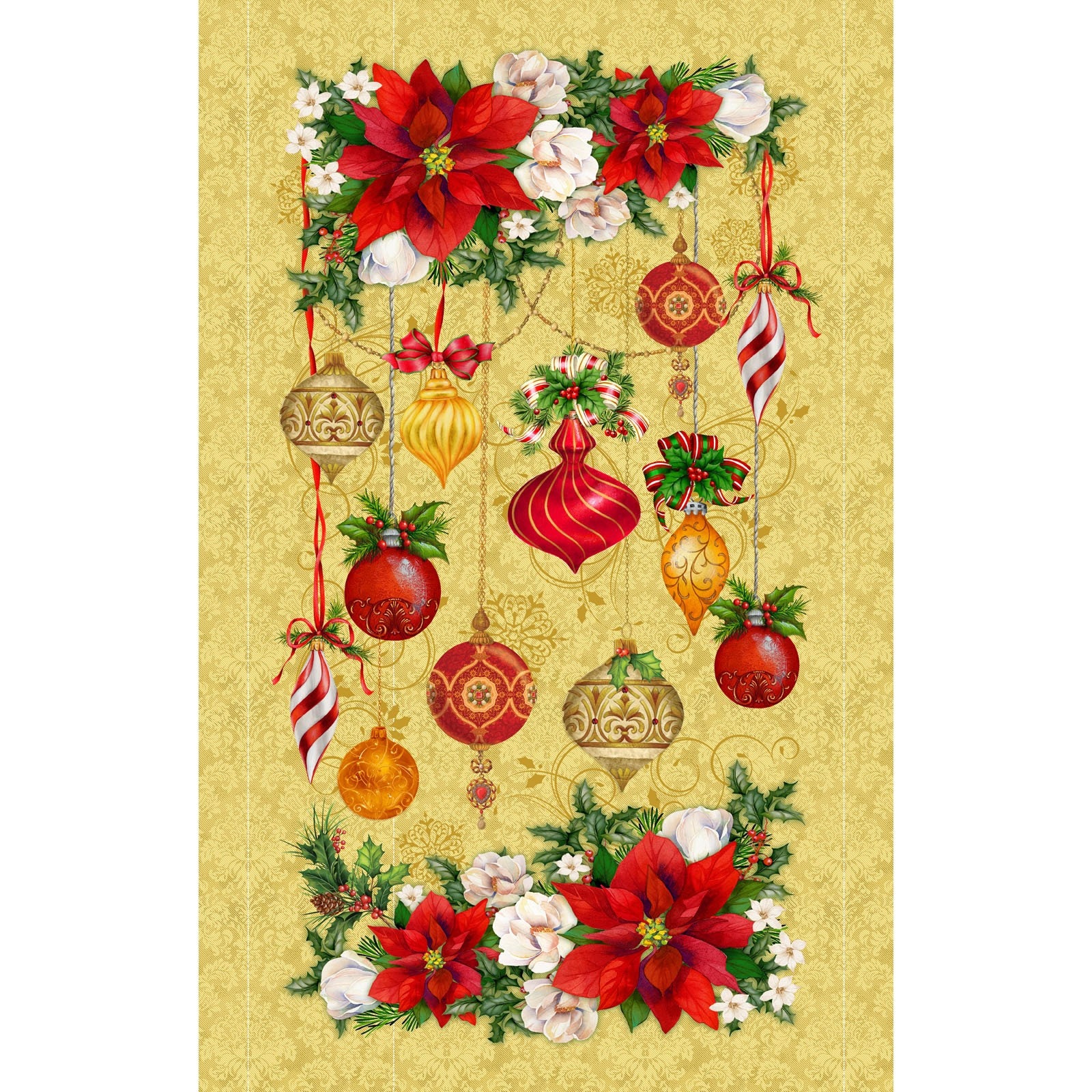 Christmas Fabric Panels - Holiday Print, Santa, North Pole, Quilt Bloc –  McKinney Printing Company, LLC