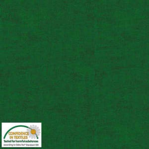 May include: A deep emerald green fabric with a textured finish. The image includes a logo with the text "CONFIDENCE IN TEXTILES" and "Tested for harmful substances according to Oeko-Tex Standard 100."