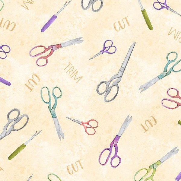 Scissor Fabric Etsy