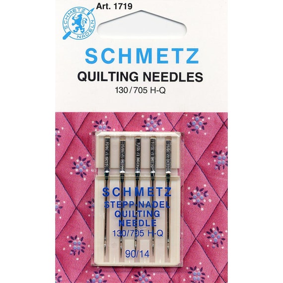 Sewing Machine Needles, Schmetz Quilting Needles, Size 90/14 5 Count 1719,  Sewing Needles, Sewing Supplies, Sewing Tools, Quilting Notions