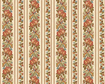 Countryside, Repeating Stripe 98748 173, Kaye England for Wilmington Prints, Quality Quilting Cotton Fabric, Priced/Sold by the Half Yard