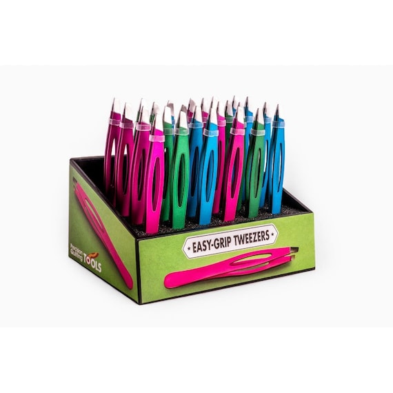 Sewing Tweezers, Easy Grip Tweezers, Angled Tweezers, Precision Quilting  Tools, Blue Pink or Green Tweezers, Quilting Notions 