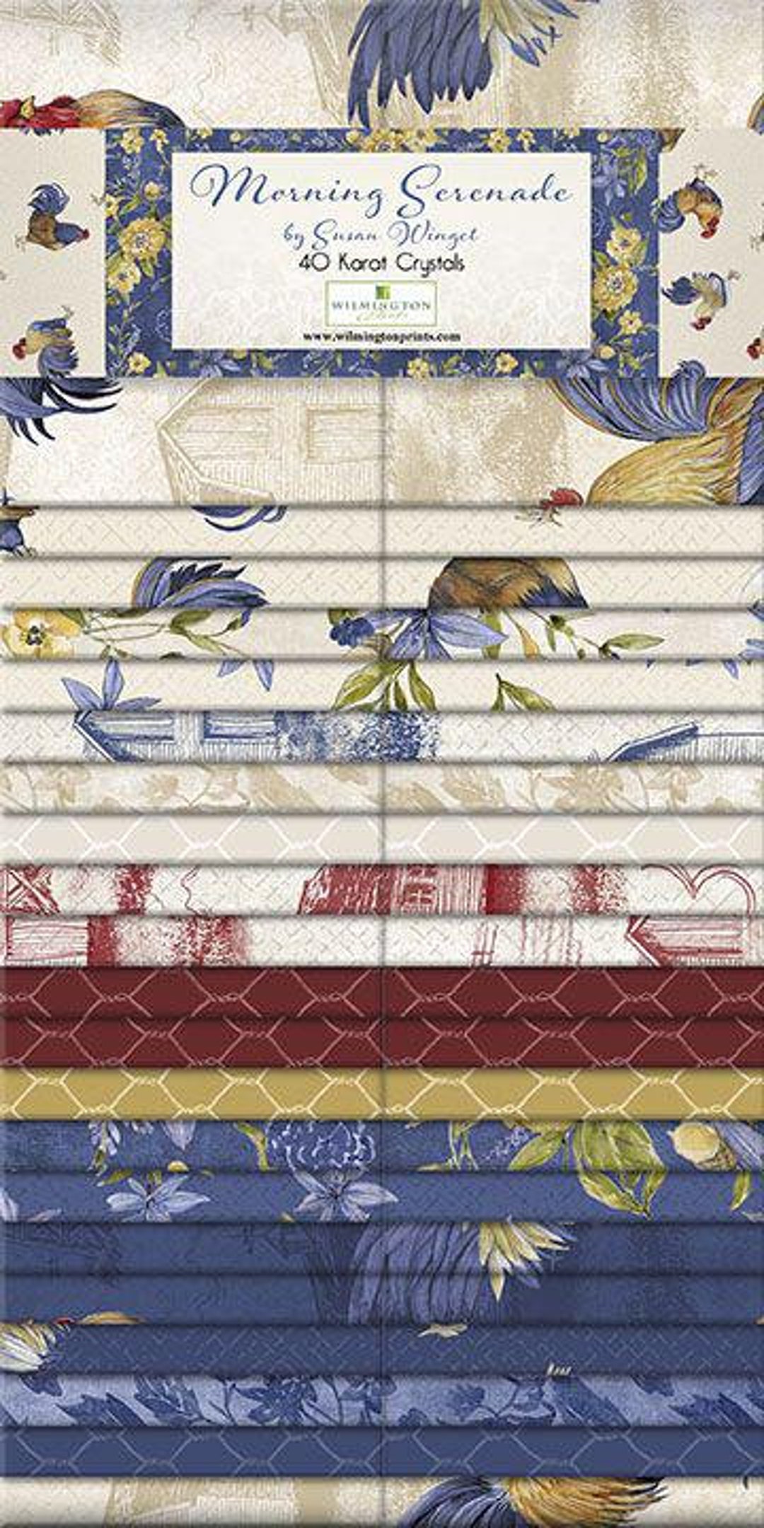 Morning Serenade Jelly Roll, Susan Winget, Wilmington Prints, Colorful ...