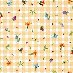 Bloom On!, Ditsy Floral Orange, Maywood Studio, Floral Fabric, Flower Fabric, Quality Quilting Cotton, Fabric By The Yard and Half Yard
