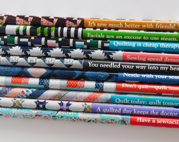 Quilt Sayings, Quilt Pencils, Bonnie K. Hunter, Quilty Pencils, Gift