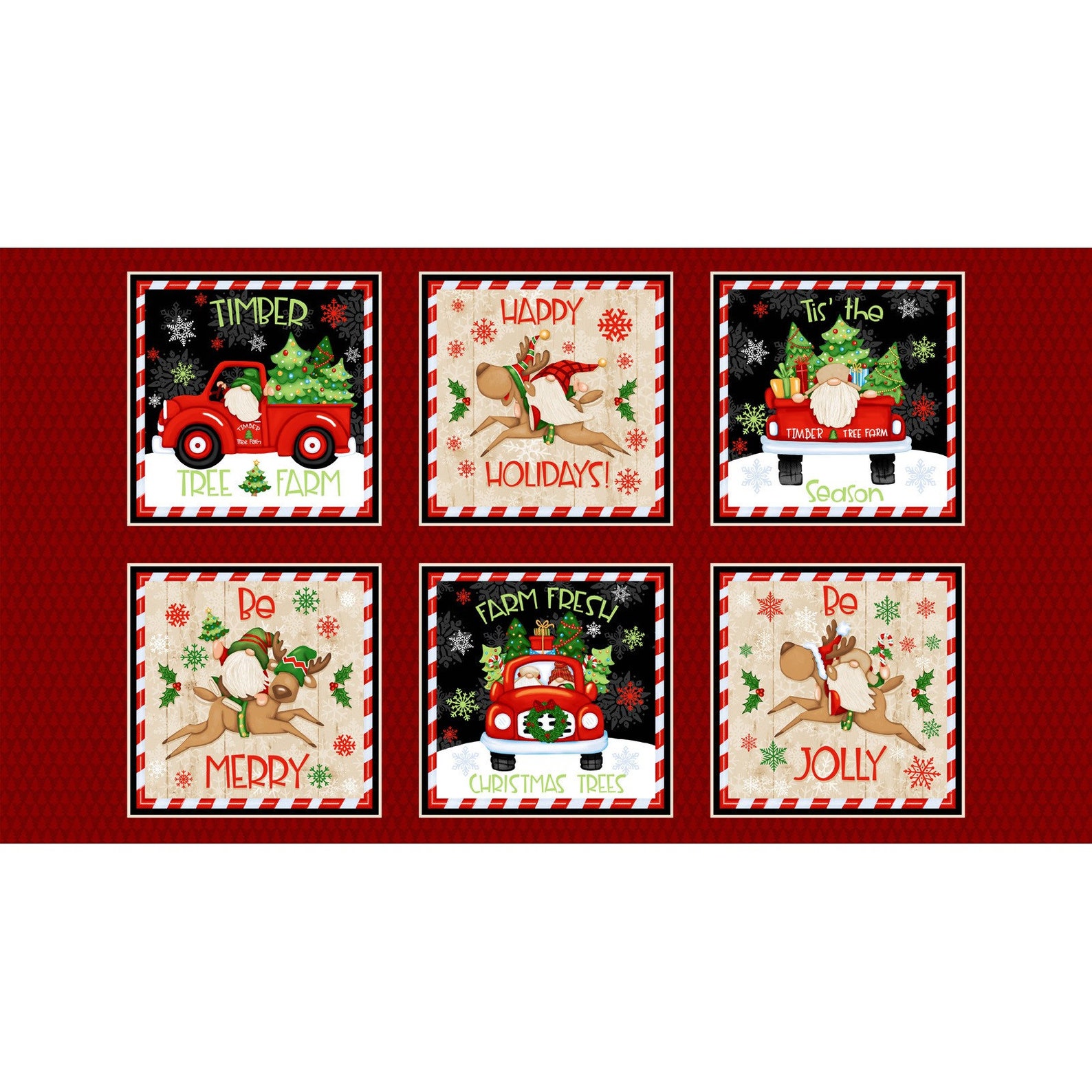 Fabric X'mas Standing Gnome main image 0