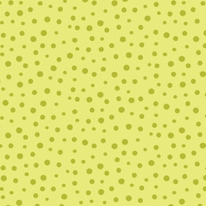 May include: A seamless pattern featuring randomly scattered olive-green circles on a pale yellow background. The circles vary in size, creating a textured, dotted effect across the entire surface. This design is suitable for various applications.