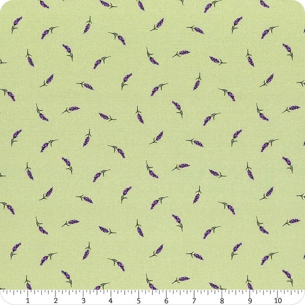 End of Bolt 22", Purple Flower Fabric, Flower Buds, Lavender Sachet, Buds 10045-G, Maywood Studio, Quilting Cotton Fabric
