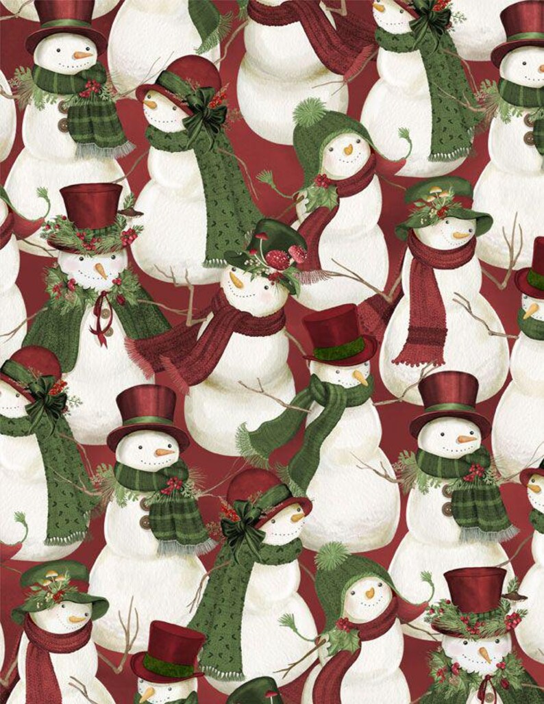 Woodland Snowmen Throw Quilt Pattern, PDF Pattern, Precut Pattern ...