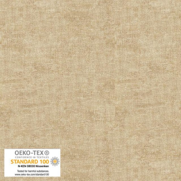 Stof Melange Basic, Light Sand 4509-104, Tonal Blender, Blank Quilting, Quilting Cotton Fabric, Priced/Sold by the Half Yard