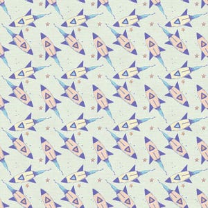 Dreamy, Rockets 22593, Paintbrush Studio, Nursery Fabric, Children's Fabric, Quilting Cotton Fabric, Priced/Sold by the Half Yard
