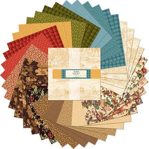 Countryside Layer Cake, Kaye England, Wilmington Prints, Floral Precut Squares, Precut Fabric, 10x10 Fabric Squares, Quilting Cotton Fabric
