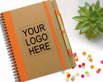 Branded Notebook With Logo, Promotion Gift, Business Gift, Customised Journal, Personalised Notebook, Writing Notebook, Spiral Writing Pad