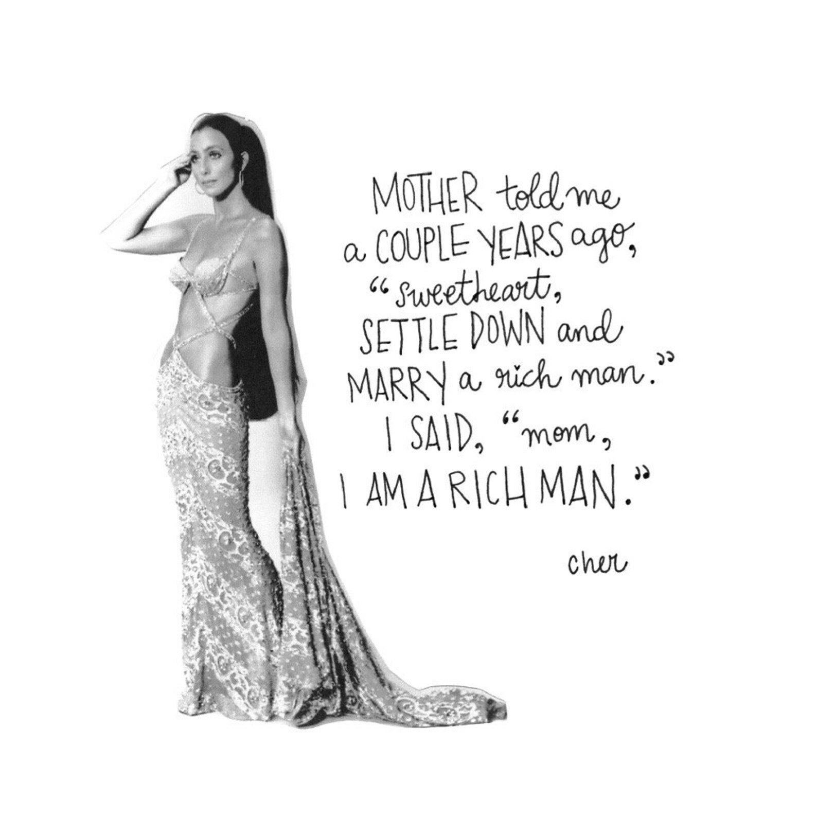 Cher rich man quote