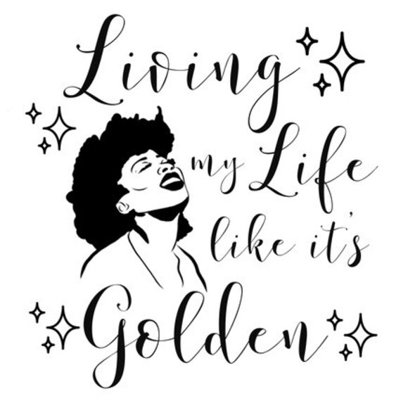 Living Life Like Its Golden Afro Beauty Salon Pretty Girl Etsy