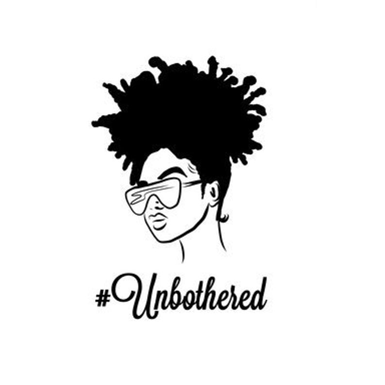 Download Unbothered Salon Curly Pretty Girl Afro Puff Female Black ...