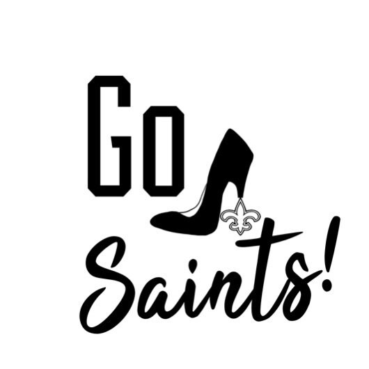 Download Ladies New Orleans Saints T-shirt Svg Womans Stiletto Svg | Etsy