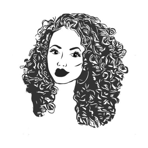 Download Curly Afro Latina Woman Hair Salon Wrap Natural Female Etsy