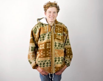 navajo print hoodie