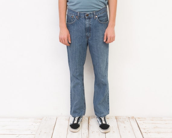 LEVI'S STRAUSS Vintage Men's 630 Straight Fit Jeans W34 L30, Regular Blue  Zip Fly Denim Pants Trousers Retro Casual Everyday Blue 1d 