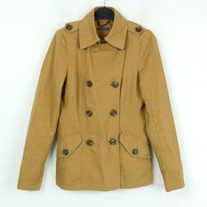 Marc o&#39;polo women xs linen cotton trench jacket coat peacoat rain blazer d 34 de Scandinavian Elegant Chic Mid Minimalist Smart Casual