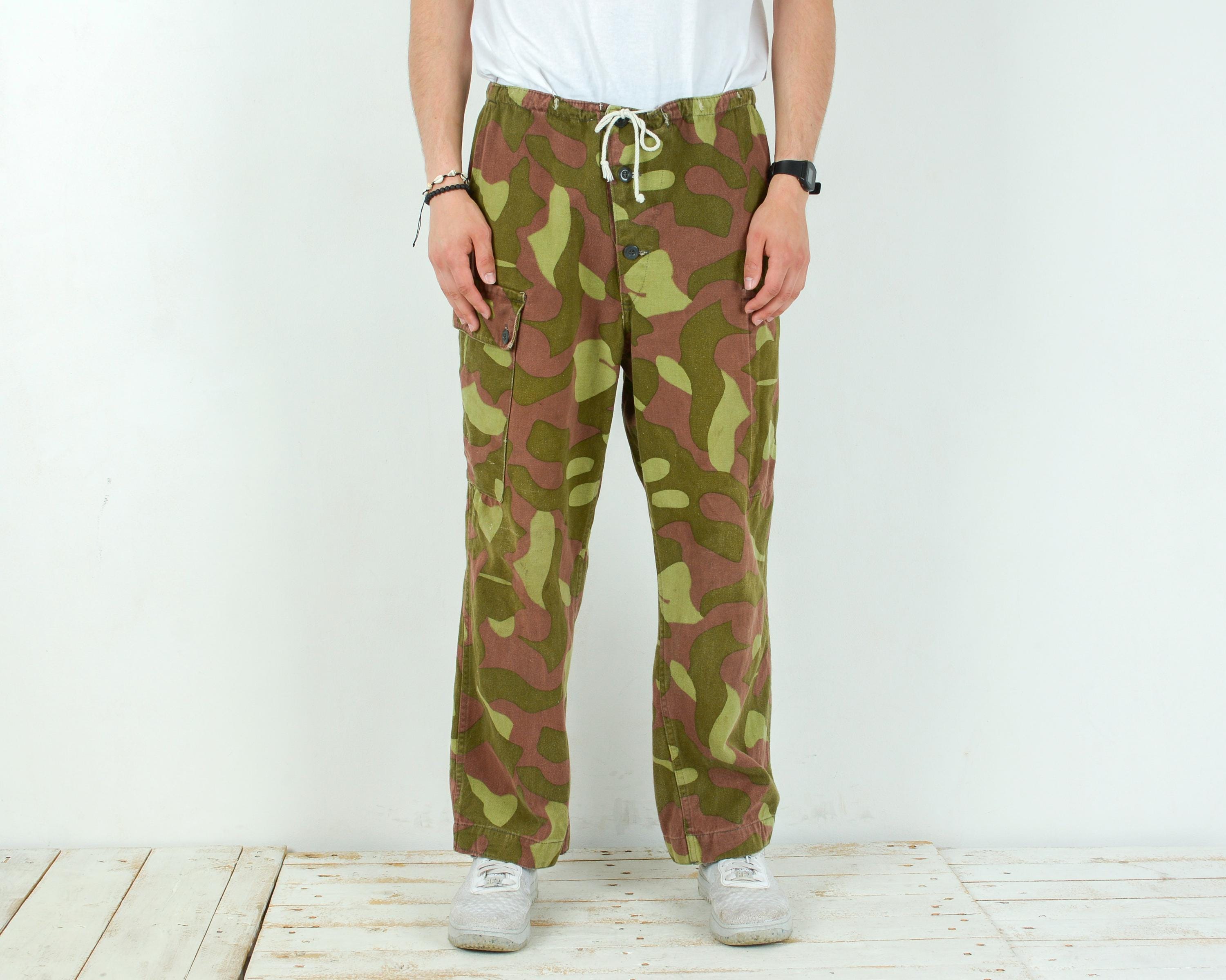 Finland Vintage Men's W34 L30 Army Military Camo Relaxed