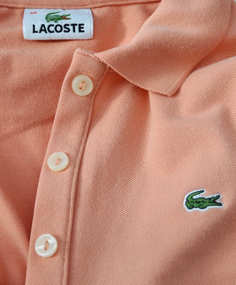 Lacoste Ladies Vintage Shirt Medium Size 40 Women/'s Top Vest 1990s Tennis Mommy Pink Peach Colour Light Summer Look Fresh Bright Sleeveless