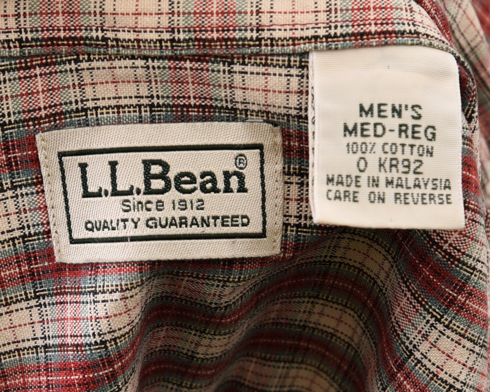 L L BEAN Vintage 1990's Men Medium Multicoloured flannel | Etsy