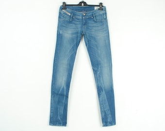 Diesel Matic women w28 l34 skinny jeans denim pants trousers slim fit stretch, Italian designer streetwear fashion