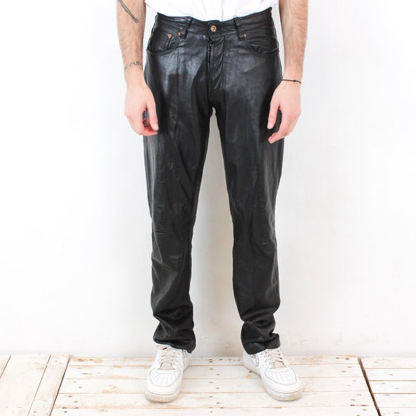 Leather Pants Men - Etsy