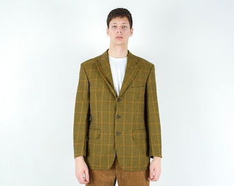 Size 42 44 Vintage 1950s Men's Double Breasted Gabardine