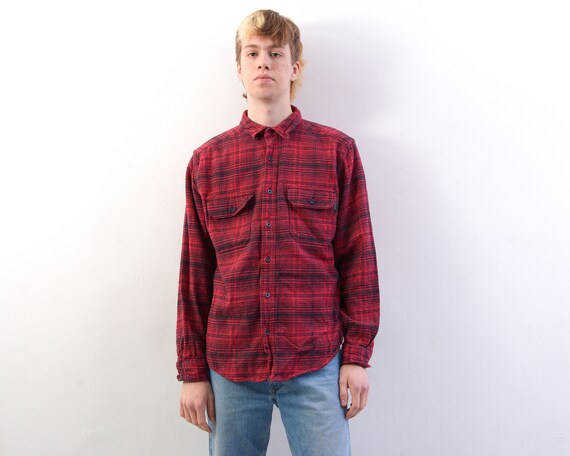 WOOLRICH Vintage L Men's Casual Shirt Soft Moleskin Cotton - Etsy