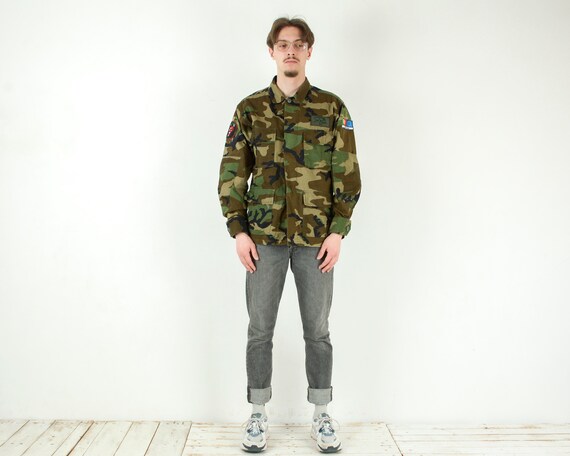 Portuguese Vintage Men M Field Cargo Jacket Army Camo Military Coat Portugal Camouflage War Combat Outdoors Hunting Shooting Forest Retro 4b Etsy Ireland