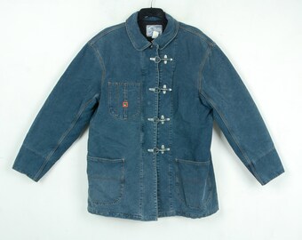 Vintage 90s FUBU Limited Edition International Black Denim Hip Hop 