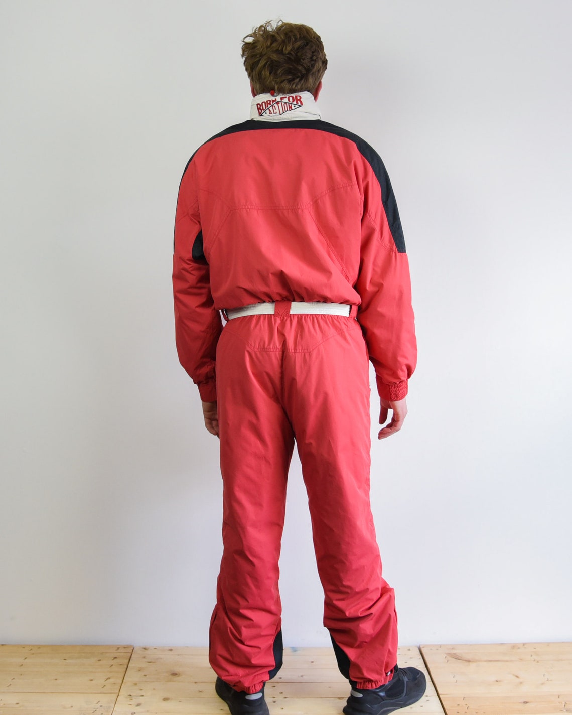 VINTAGE Men's XL Ski Suit Retro Skiing Overalls Hidden Etsy