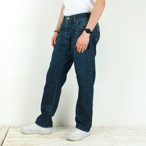 LEVI'S STRAUSS 501 Vintage Men's W36 L30 Regular Fit Straight Jeans Denim Pants Trousers Blue Casual Button Fly Everyday Streetwear Retro 4a