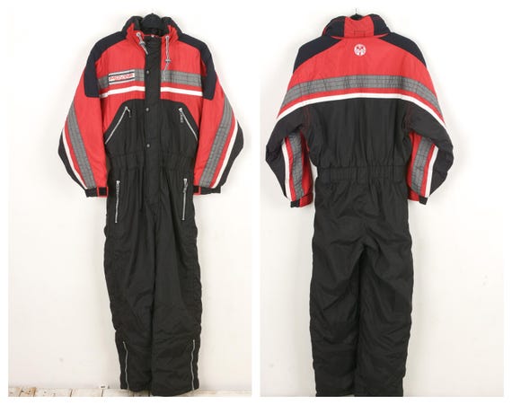 Combinaison De Ski Vintage 2000 - Femme - Taille XL - Gris Argenté - France