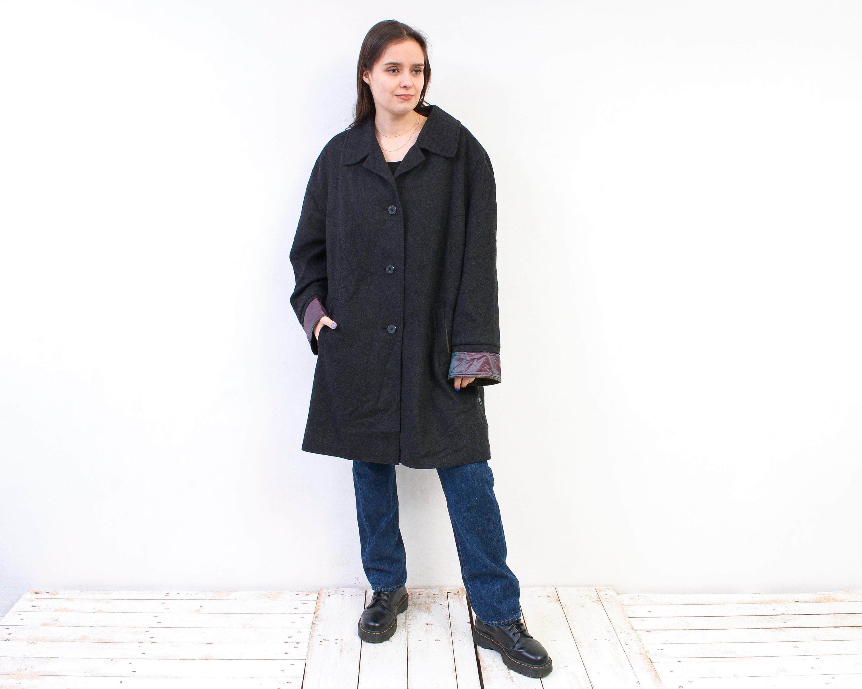 Manteau Femme Traditionnel Bauer En Laine Loden/alpaga - Vert, Taille XL (US 20), Long, Occasion Très Bon état