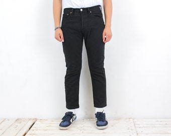 Pantaloni da Uomo in Vera Pelle Jogger Jeans Elasticizzati Casual - Marrone  / 34 Vita 32L