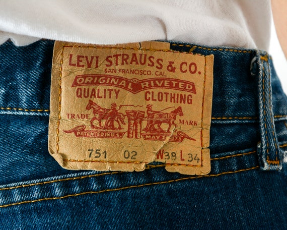 LEVI STRAUSS 751 02 Vintage Men's W38 L34 Regular… - image 6