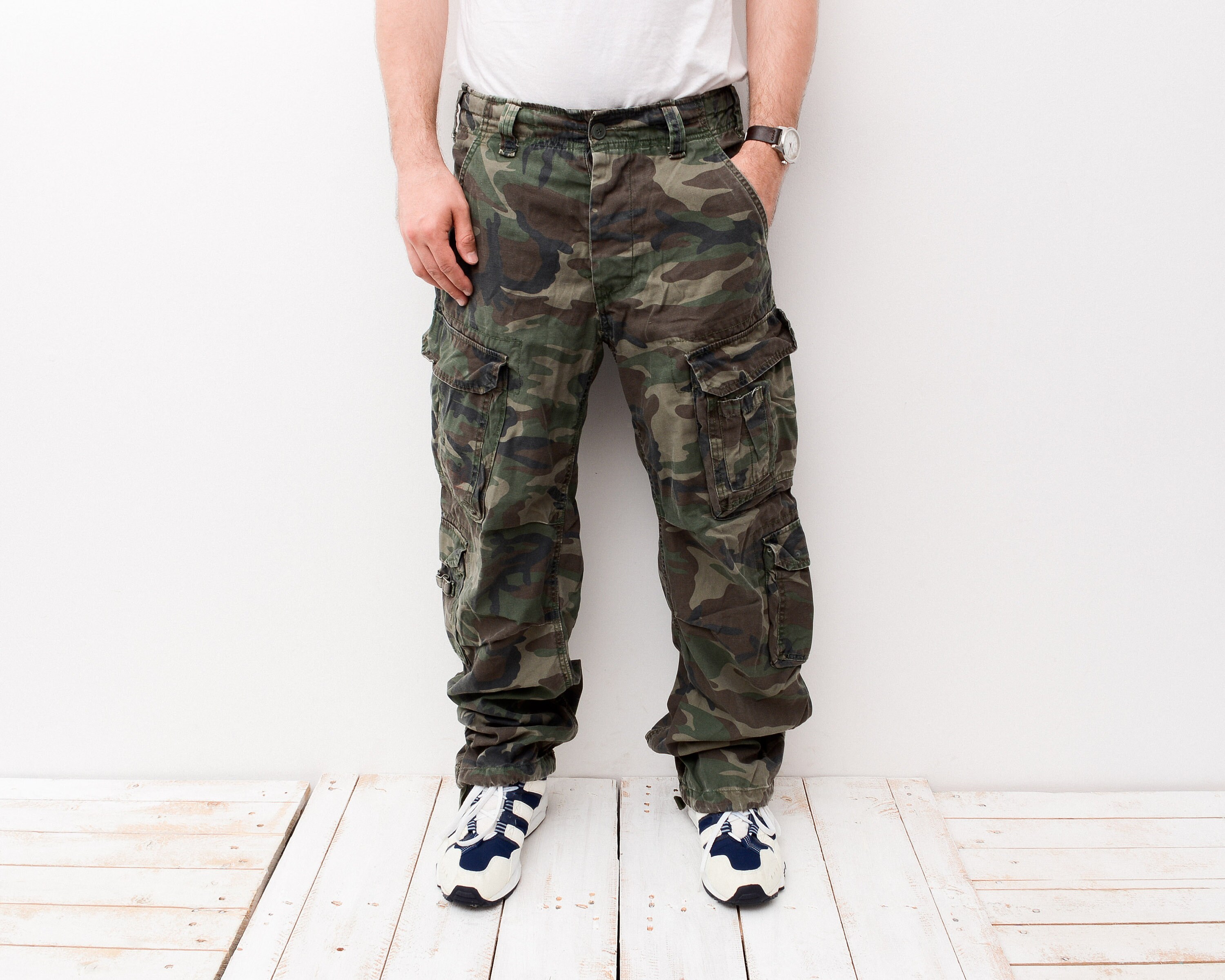 USA Army Airbone Military Vintage W33 L33 Men s US Relaxed Etsy