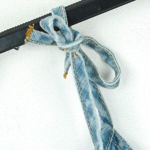 H&m women l denim mini dress jean summer dress spaghetti strap zip up back image 4