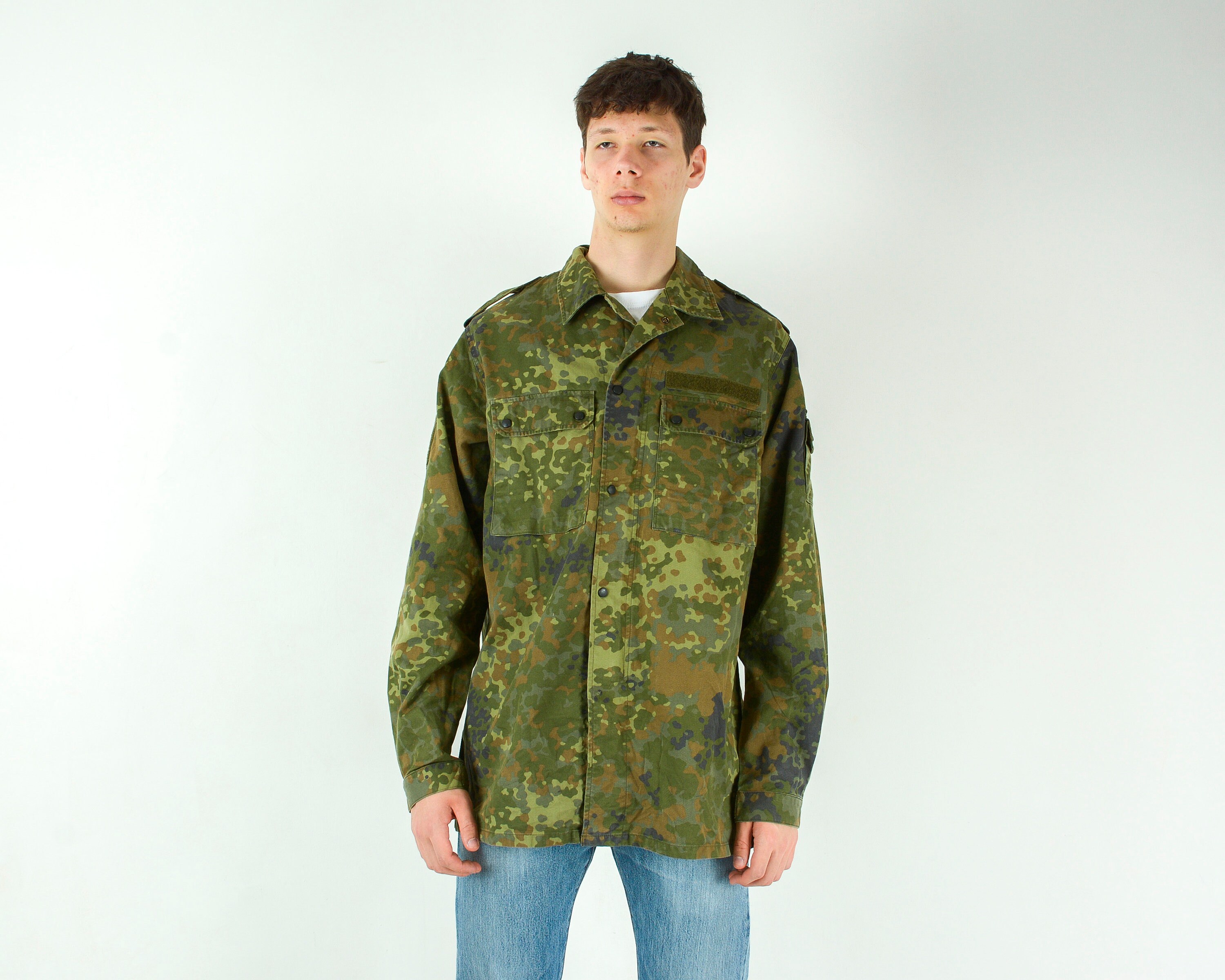 Chemise Unisexe Manches Longues Bundeswehr Armée Allemande Avec Aigle - Neuf Avec étiquettes
