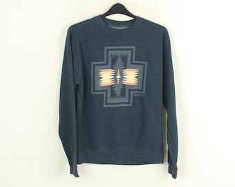 PENDLETON Harding Pattern Sweatshirt S M Men's, Cotton Polyester Aztec Pullover Jumper Crew Neck Sweater, Southwestern Uni Unisex Navajo 5s