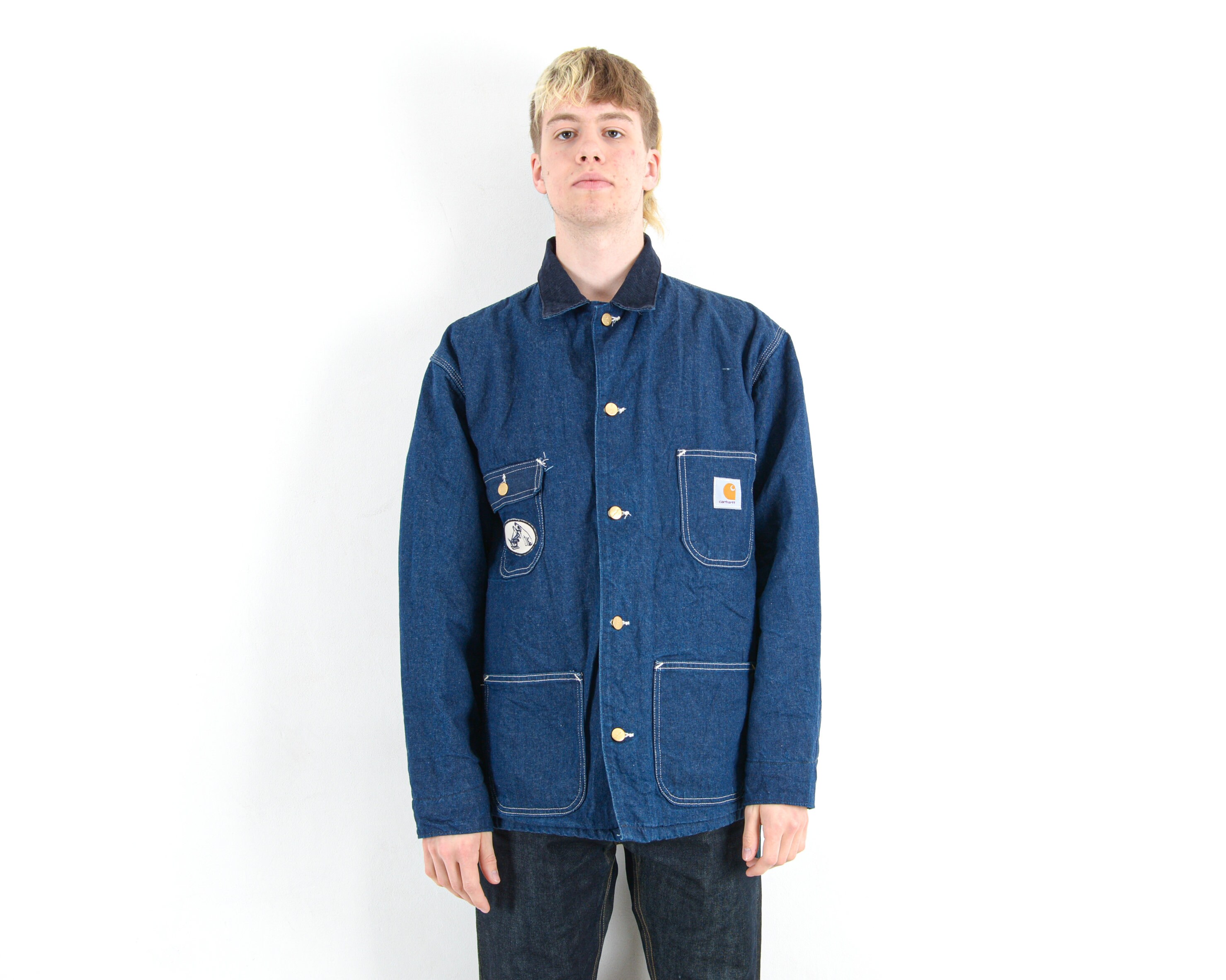 Denim Carhartt Jacket - Etsy