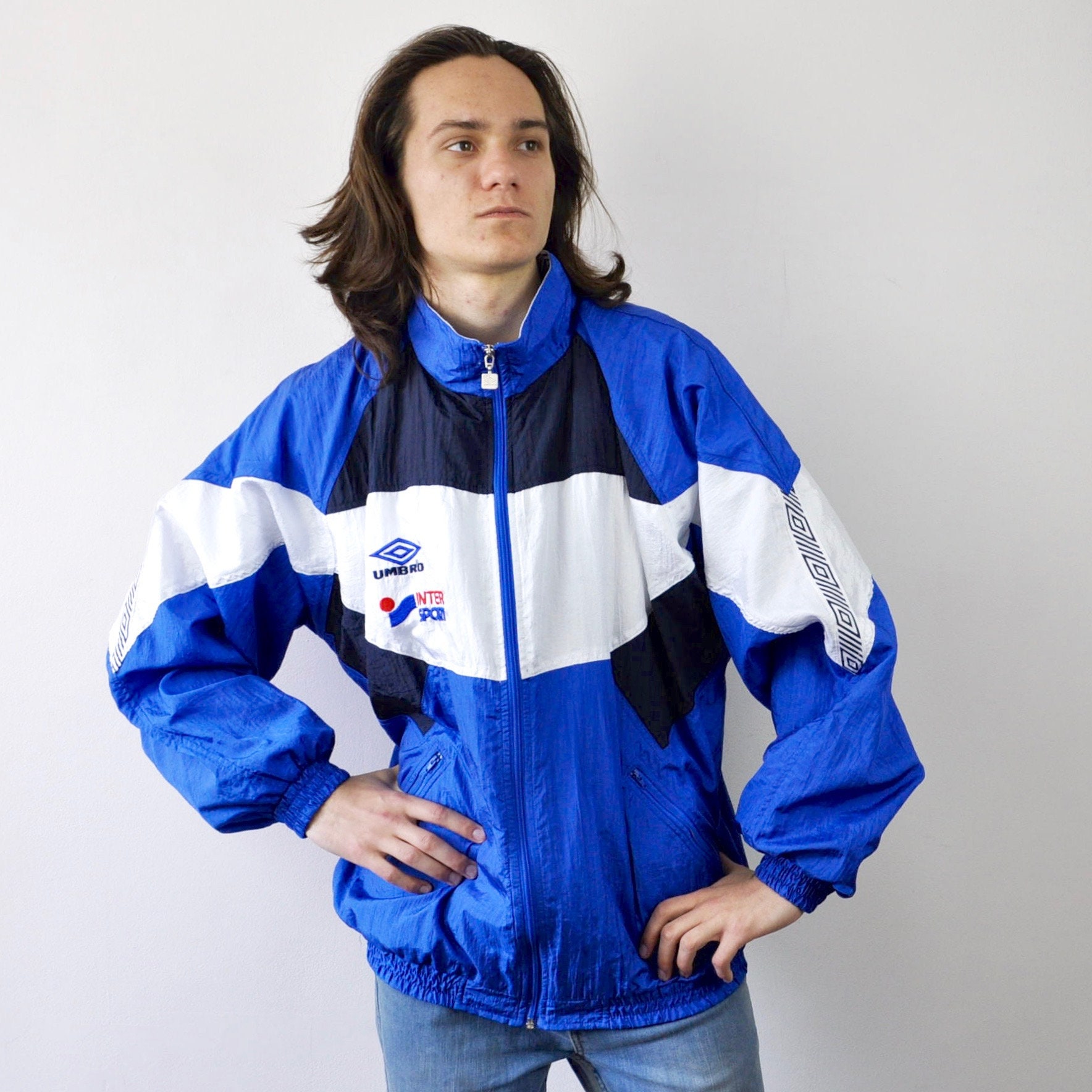 UMBRO Inter Sport Vintage 1990s Men's XL Nylon Tracksuit - Etsy